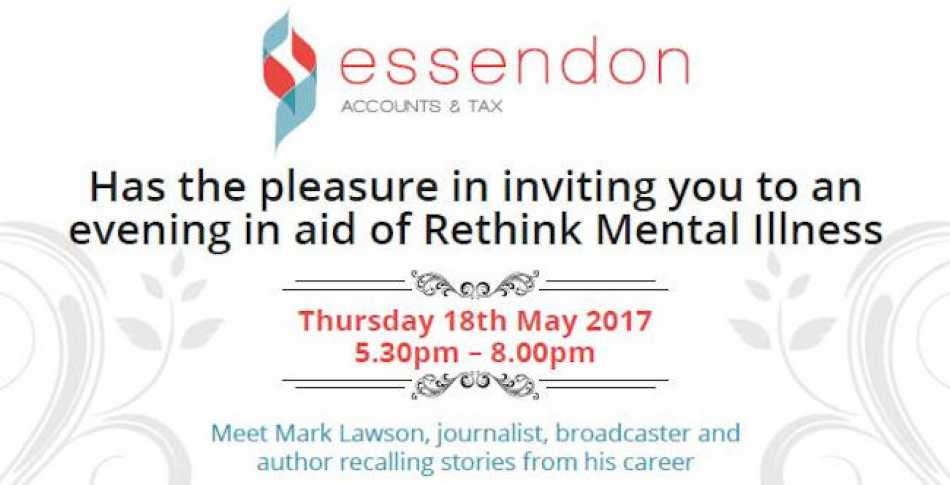 In support of Mental Health Week come and enjoy an evening with Mark Lawson!
