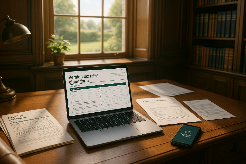 Pension tax relief claim, Evidence now needed, Retirement awaits