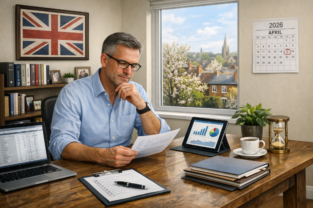 Tax year end is near, Papers, forms, and numbers swirl, Taxes planned right