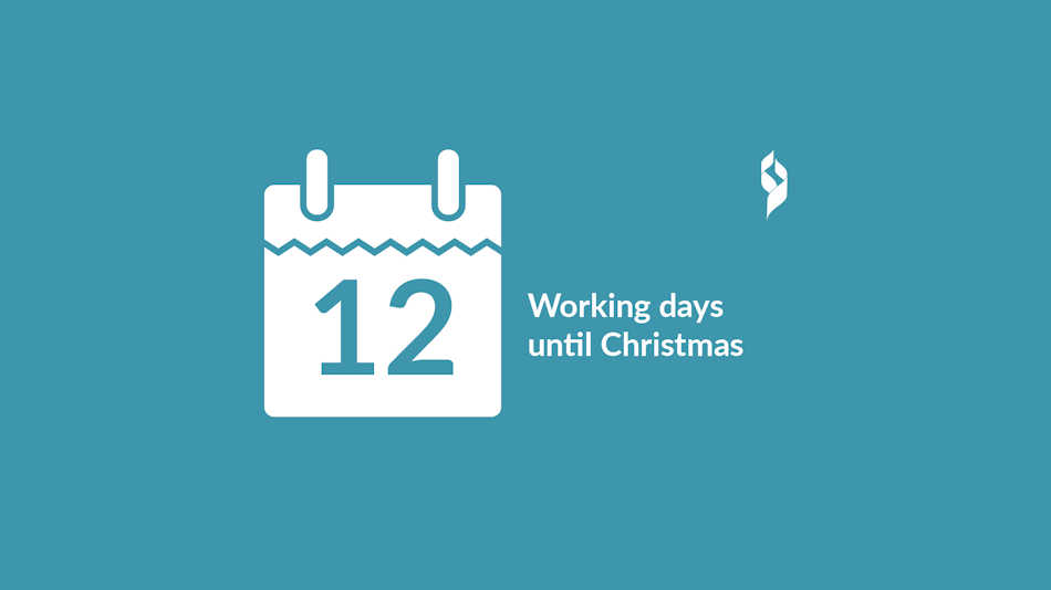 There's only 12 working days until Christmas!